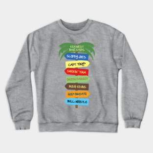 Key West Bar Stops Crewneck Sweatshirt